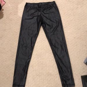 Imitation leather legging